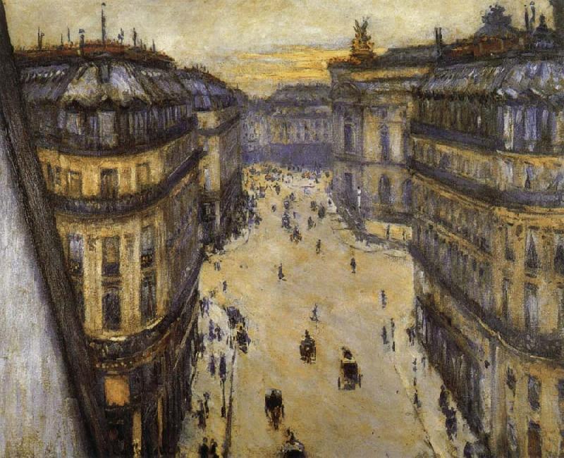 Gustave Caillebotte Look down from sixth floor Sweden oil painting art